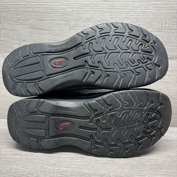 Red Wing 8700 Slip On Work Shoes Mens 9 E2 Black Leather Slip Resistant Utility main image 9